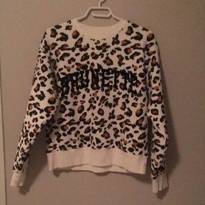 Brunette the Label leopard sweatshirt